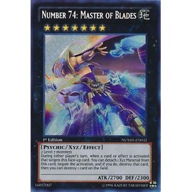 YU-GI-OH! - Number 74: Master of Blades (NUMH-EN032) - Number Hunters - Unlimited Edition - Secret Rare