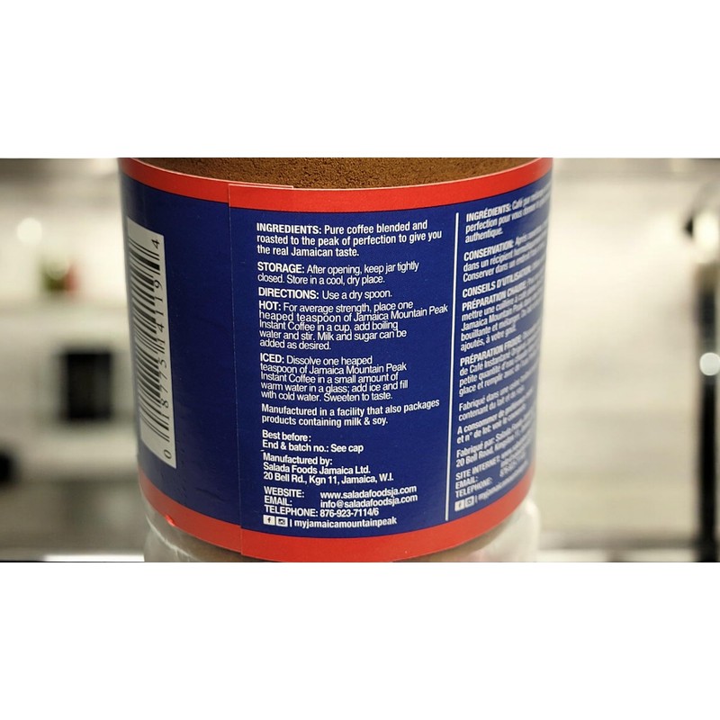 Mountain Peak Instant Coffee – Bold and Smooth Jamaican Blend