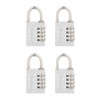 Master Lock Set Your Own Combination Padlock, 4 Pack, Silver