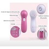 Cepillo Limpiador Facial 5 en 1 Eléctrico Rosa MS FASHION