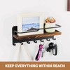Beruyu Key Holder Wall Mount, Decorative Key Hanger with Shelf