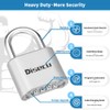 1 Pack disecu Heavy Duty 4 Digit Combination Lock, Anti-Error