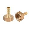 sourcing map Brass Hose Barb Fitting Connector, 8mm Barb G1/2