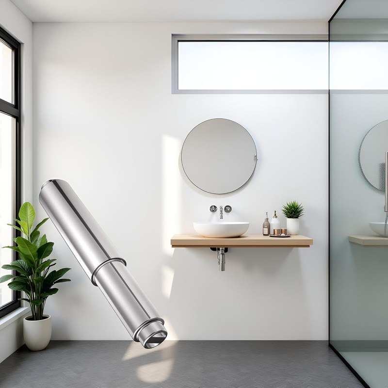 Stainless Steel Toilet Paper Holder - Spring Loaded Roller for