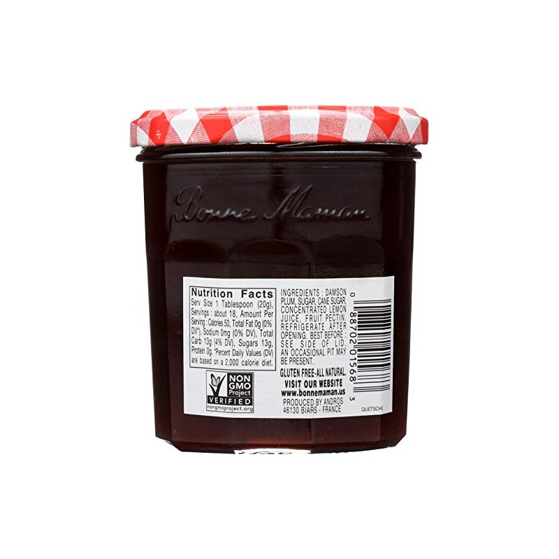Bonne Maman Plum Preserves, 13-Ounce Jars (Pack of 6)