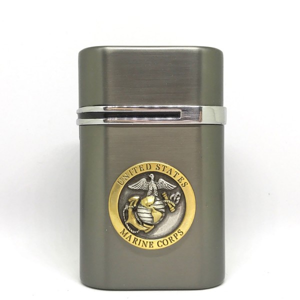 US Marines Vector Thundra Desktop Lighter Triple Torch Cigar Lighter