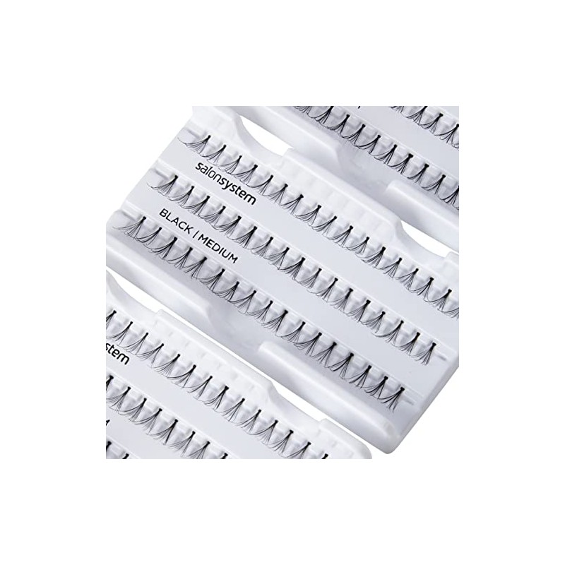 Salon System Individual Lashes SALON VALUE PACK Black Medium by