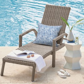 DYTXIII Pack of 2 Outdoor Waterproof Pillow Covers ONLY, Square Decorative Double Printed Pillow Cases for Patio Couch Porch Chairs (18 x 18 in,Pebble Blue)