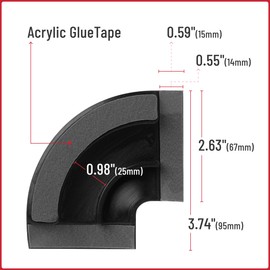 Bates- Corners for Floor Cord Covers, 4 pcs, Black, Corners for Floor Cord Covers for Wires on Floor Cord Cover, Corners for Extension Cord Cover Floor, Cord Protector Floor Cable Cover Corners