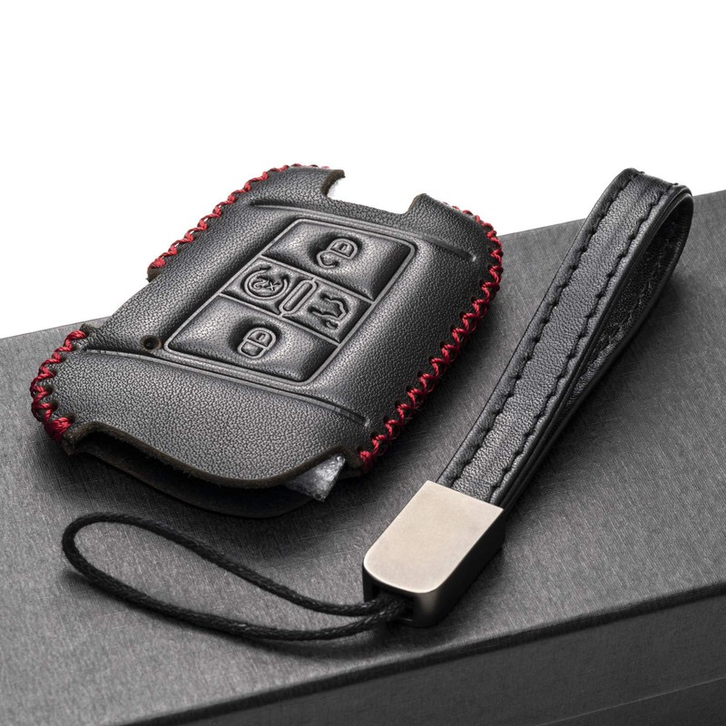 Vitodeco - Funda de cuero para llave inteligente con llavero