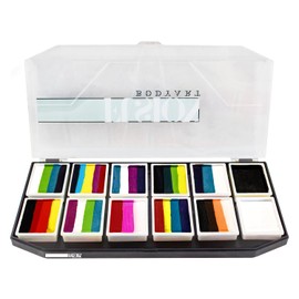 FUSION BODY ART Professional Quality Face Painting Palette - Rainbow Explosion | Safe & Non-Toxic Makeup Face Paint Kit