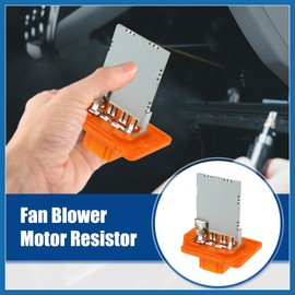 A ABSOPRO Fan Blower Motor Resistor Heater Replacement Fit for Hyundai Elantra - Pack of 1 Orange Silver Tone Item Replacement