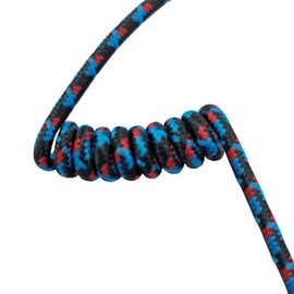 stdgove Acoustic Coil Tube Mixed Color Colorful Replacement with Silicone Small Ear Tips Buds for Right Left Ears for Two Way Radio Walkie Talkie Air-Tube Earpieces (Black+Red+Blue)
