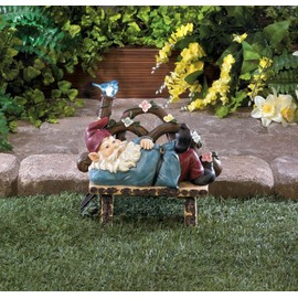 Summerfield Terrace Solar Figurines, Afternoon Nap Gnome Garden Small Lawn Solar Yard Figurines