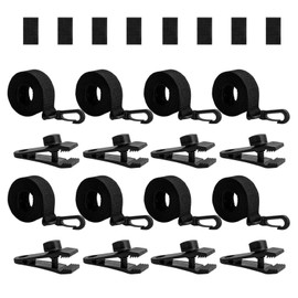 Solar Pool Cover Straps for Reel,Solar Cover Strap Kit - Heat-Retaining Grommets with Hooks Clips Replacement for Outdoor Recreation Exercise Vacation