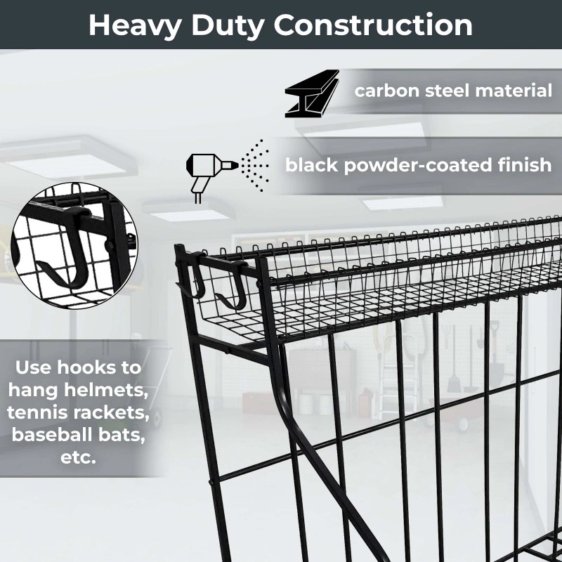 FEBTECH 4 Bike Stand Rack with Storage, Free Standing Bike