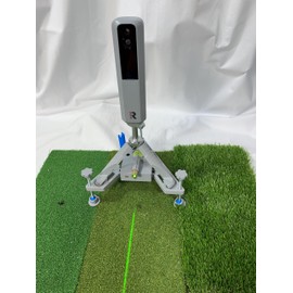 Leveling and Alignment Stand with Integrated Green Alignment line and Rechargeable Battery for Rapsodo MLM2Pro and Garmin R10 Launch Monitor