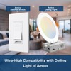 Amico 6 Pack Dimmer Light Switch, Single-Pole or 3-Way Compatible