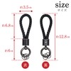 Kirakira Punpummaru Leather Key Chain Braided Key Leather Strap for
