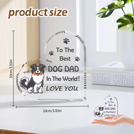 Dog Dad Gifts,Dog Walker Gifts,Gifts for Dog Lovers,Dog Memorial Gifts,Dog Walking Gifts for Men,Dog Themed Gifts,Black Labrador Gifts,Gifts for Dog Owners,Dog Trainer Gifts,Dog Dad Acrylic Plaque
