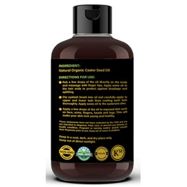 Jamaican Black Castor Oil (10.15 fl oz) - 100% Pure for Hair, Eyelash & Eyebrow Growth, Hair Loss Prevention Serum
