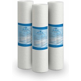 Bellerofonte Sediment Filter Water Filter Melt-Blown 10 Inch 5 Micron in Polypropylene. Removes Sand, Rust Particles and Floating Contaminants Up to 5 Micron, Pack of 3