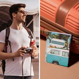 Cozy Racoon Passport Holder for Adults and Children | High Quality Passport Cover | Protective Cover, Camper, Retro