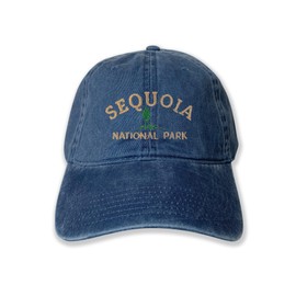 USmania Sequoia National Park Embroidered Cap hat Baseball hat Camping hat Nature hat Travel hat (US, Alpha, One Size, Navy)