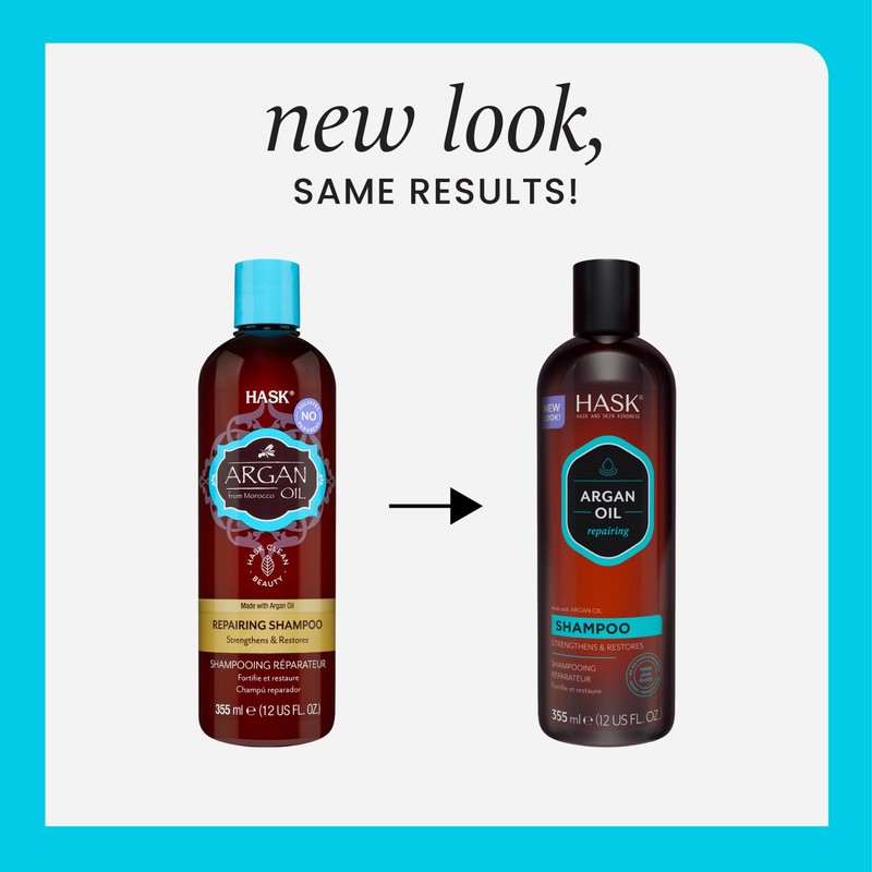 HASK Argan Oil Reparing Shampoo, 12 Fl Oz