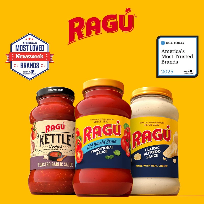 RAGÚ Roasted Garlic Parmesan Pasta Sauce, Made with Real Cheese,