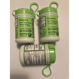 Biopure 3 Biopure Antibacterial Travel Size Hand Wipes Keychain (Fresh Morning Breeze)