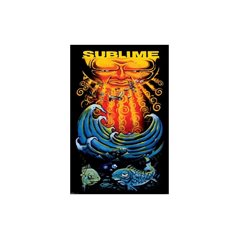 AllPosters Wall Poster Sublime- Sun & Fish, 24x36