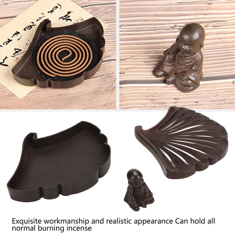 Ginkgo Leaf Incense Burner Antique Exquisite Zinc Alloy Incense Burner