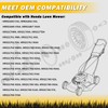 XaXmTee 2 Pcs 9" HRX217 Lawn Mower Rear Wheels Kit