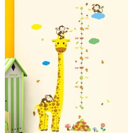 DaraBaby Vinil Decorativo Infantil Medición Regla Crecimiento Jirafa