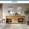 Mestikits Frameless Oval Mirror, 24x36 Inch Beveled Bathroom Mirrors for
