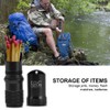 Waterproof Aluminum Survival Pill Capsule Case Emergency Box Container (Black)
