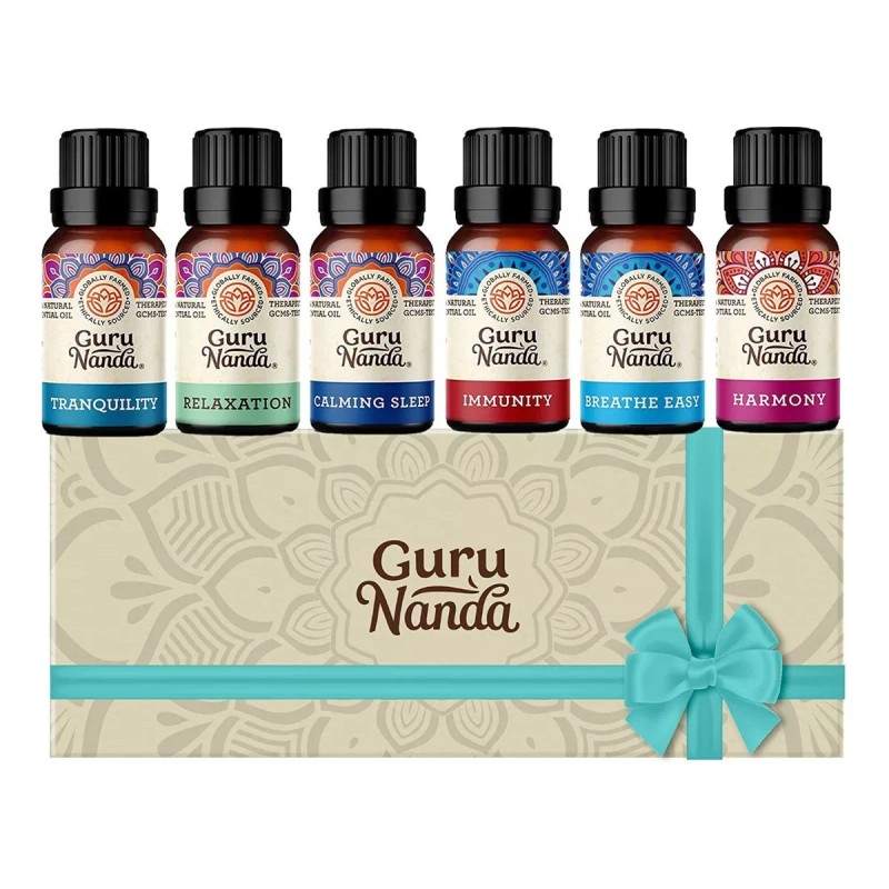 Gurunanda Set De 6 Esencias Terapéuticas Aromaterapia Guru Nanda