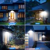 Peasur 4 Pack Solar Motion Lights Outdoor, 318 LED Solar