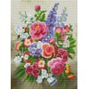 Abillyn Cross Stitch Colorful Flowers Embossed Pattern Starter Kit (Flowers)