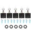 5A Thermal Circuit Breaker with Quick Connect Terminals Waterproof Cap