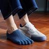Yazon Men's 5 Toe Socks, Summer Ankle Socks, Cotton Mesh,