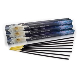 Premium Incense Sticks Night-Queen: Naturally Traditional from India in Fair Production. Bulk Pack of 10 Boxes = 80 Pieces Each 45min. Queen of the Night/Dutch Passion