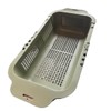 Sage Green Extendable Over-Sink Colander Strainer, 34-45 cm, Fruits Vegetable