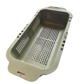 Sage Green Extendable Over-Sink Colander Strainer, 34-45 cm, Fruits Vegetable Pasta Strainer Drainer Basket Colander