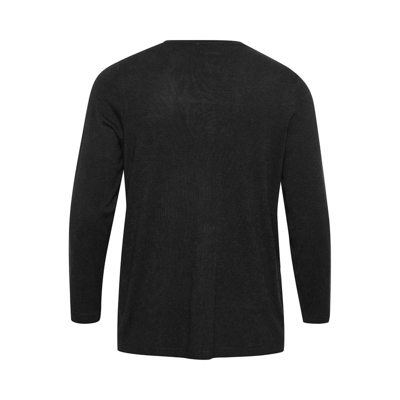 KAFFE CURVE Women's Plus Size Open Front Long Sleeves Sweater