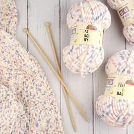 Himalaya Dolphin Baby Colors (5-Pack), 656 yds 5X100 Gram, Super Bulky Himalaya Yarn, Blanket Yarn, Velvet Yarn, Knitting Yarn, Amigurumi Yarn (80408)