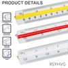 RSYHVG Scale Ruler 30cm Scale Ruler Architect Plastic Scale Rule