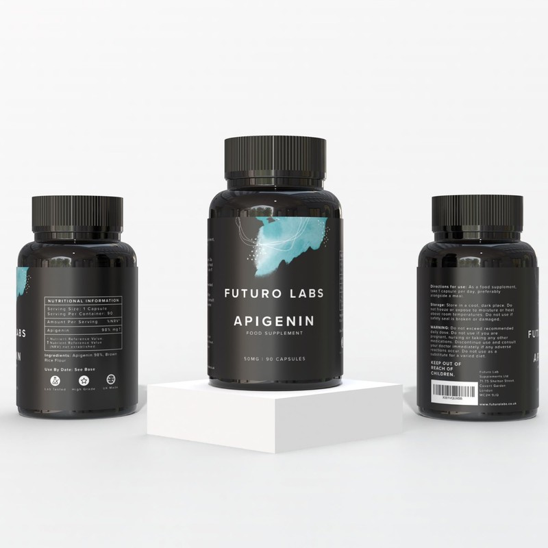 Apigenin 50mg Supplement - Optimal Dosage for Sleep & Relaxation,