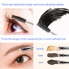 ACOSBRUOP Eyebrow and Spoolie Brush, Professional Angled Eyeliner Brush